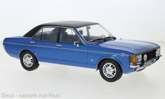 Ford Granada MK I, Metallic-Blau/Mattschwarz, 1975