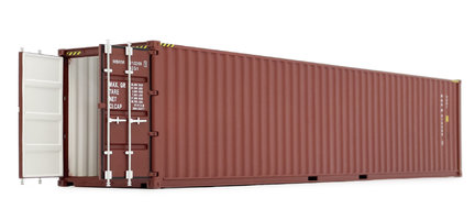 40 FT SEA SHIPPING CONTAINER, BROWN