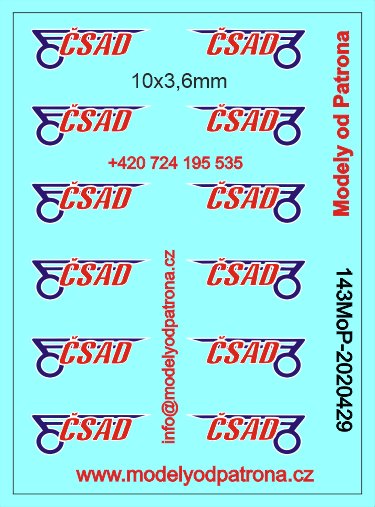 SET OF DECALS ČSAD