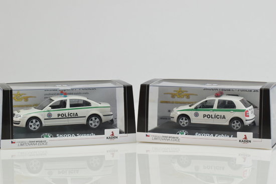 BUNDLE Polícia SR č. 100 Škoda Fabia1 + Škoda Superb 1