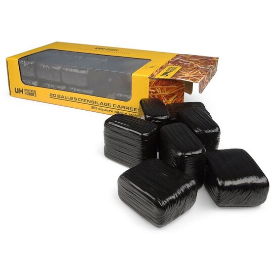 Set mit 20 quadratischen Paketen - schwarz Set mit 20 quadratischen Paketen - schwarz