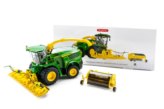 John Deere 8500i - rezačka s 2x adaptérmi