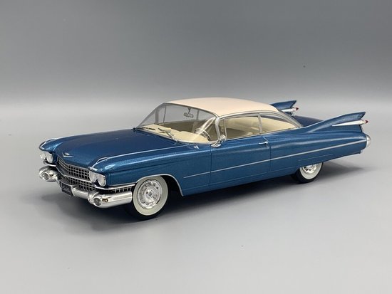 CADILLAC - ELDORADO 1959 - MODRÁ BÍLÁ