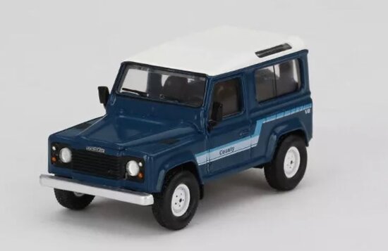 LAND ROVER Defender 90 County Wagon mit Rechtslenkung – Stratosblau
