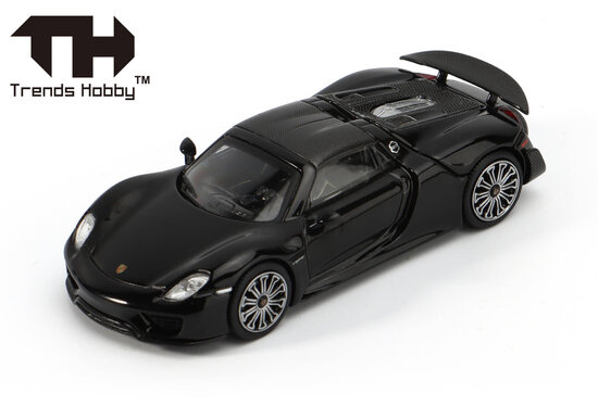 Porsche 918 Spyder - čierna metalíza