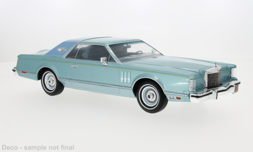 Lincoln Continental Mark V, light blue, 1978 | Modelsnavigator.com