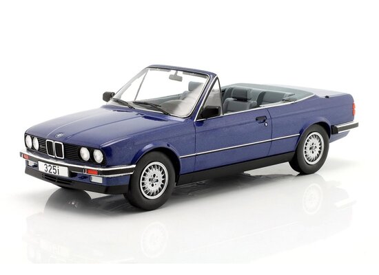 BMW 325i (E30) Convertible, metallic blue, 1985
