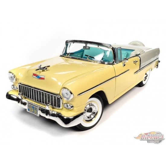 CHEVROLET - BEL AIR CABRIOLET 1955 ŽLTO-STRIEBORNÝ