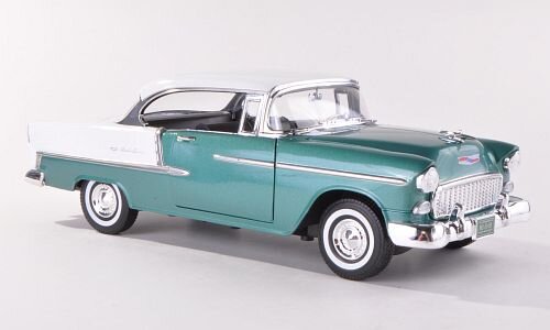 Chevrolet Bel Air Hardtop, metallic dark green/white, 1955