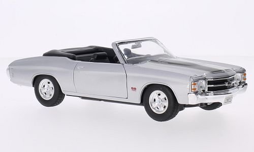 Chevrolet Chevelle SS 454 Convertible, strieborná, 1971