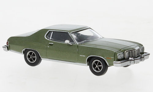Ford Gran Torino, metallic, dark green, 1976