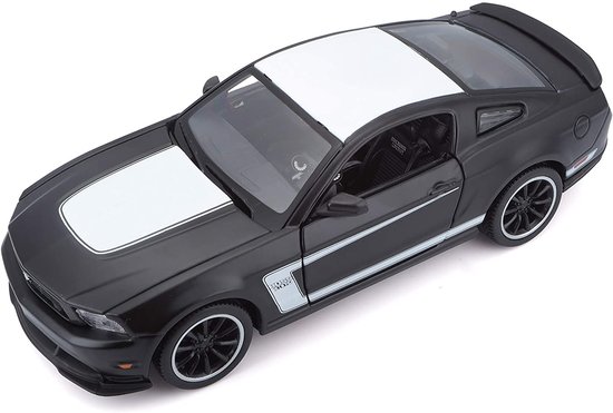 Ford Mustang Boss 302, matná čierna/biela