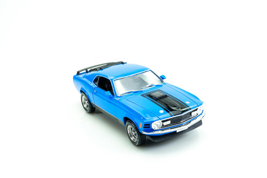 Ford Mustang MACH 1, modrá/černá, 1970