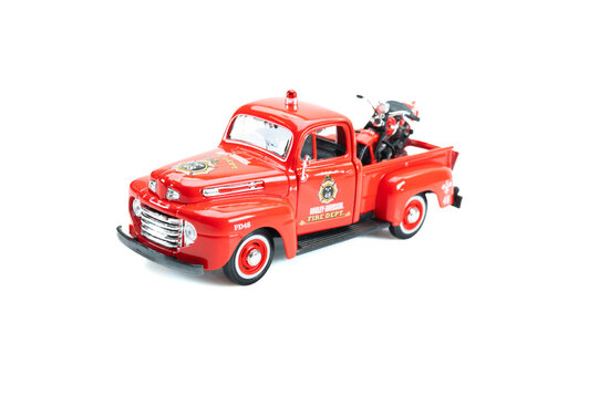 Ford + Harley Davidson F-1 Pickup + FLH Duo Glide, Harley-Davidson , 1948