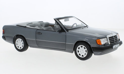 Mercedes 300 CE-24 Cabriolet, metallic-grau, mit Verdeck, 1991