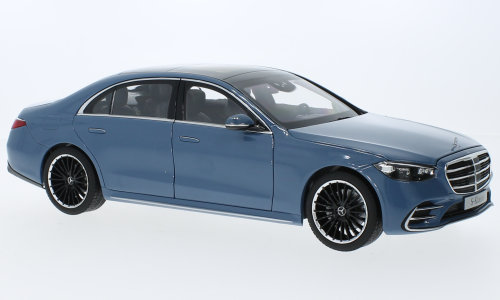Mercedes S-class (V223), light blue, 2021