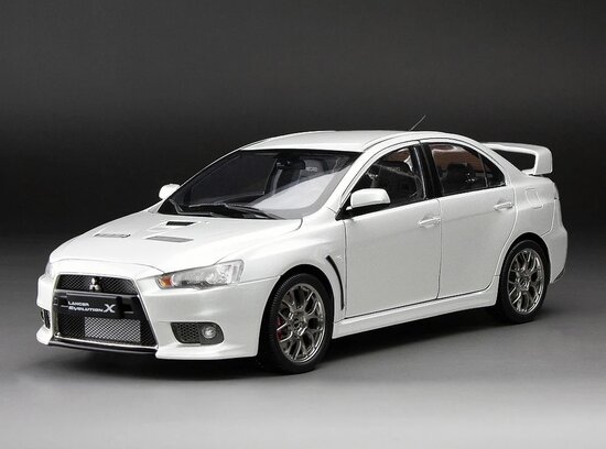 Mitsubishi Lancer Evolution X, white