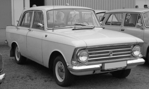 Moskwitsch 408, bledě šedá, 1964
