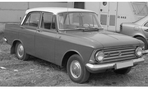 Moskwitsch 408, červená/bílá, 1964