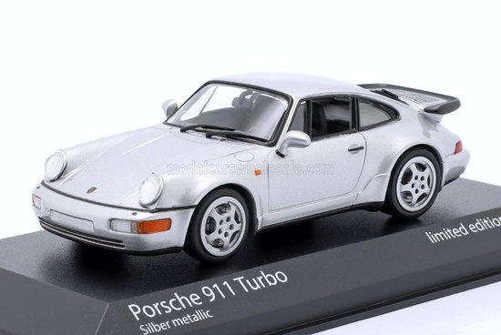 PORSCHE - 911 964 TURBO COUPE 1990 - SILVER