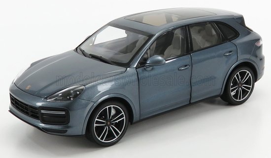 PORSCHE - CAYENNE TURBO S 2017 - BLAU GRAU MET