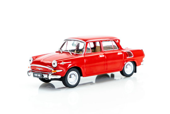 Škoda 1000 MB, červená, 1968
