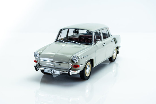 Škoda 1000 MB, šedo bílá, 1964
