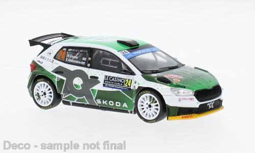 Škoda Fabia, No.24, Rally Monte Carlo , N.Gryazin/K.Aleksandrov, 2023