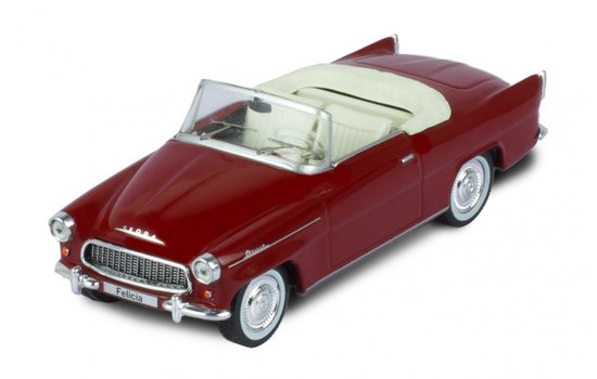 Škoda Felicia Roadster, tmavočervená, 1959