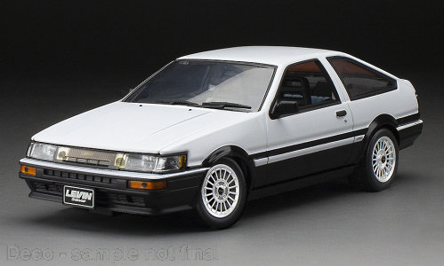 Toyota Corolla Levin (AE86), white/black, 1985