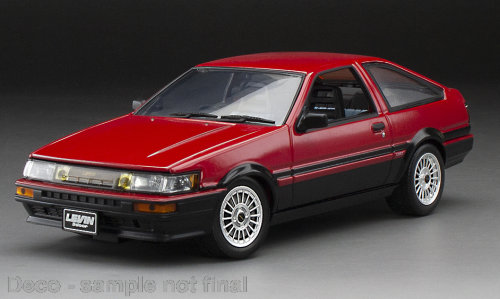 Toyota Corolla Levin (AE86), červená/černá, 1985