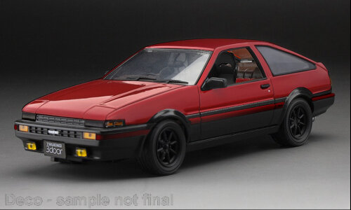 Toyota Sprinter Trueno (AE86), red/black