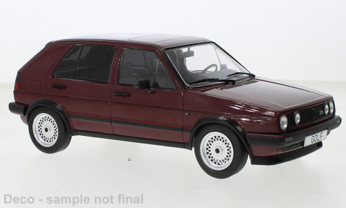 VW Golf II GTI, metalíza tmavo-červená, 1984