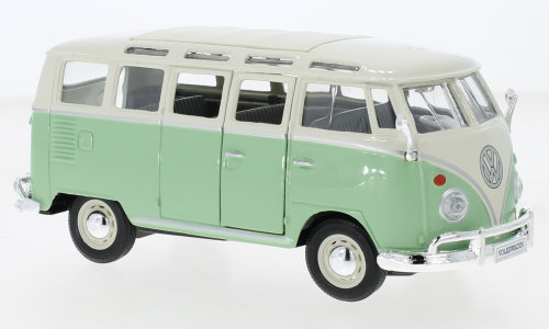 Volkswagen T1 bus samba, light green/light beige