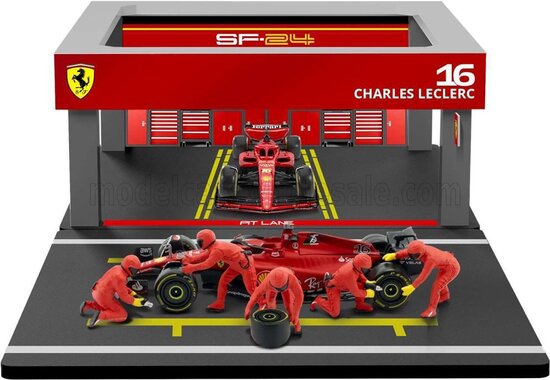  Ferrari SF-24 #55 + Pitbox Set (2024)
