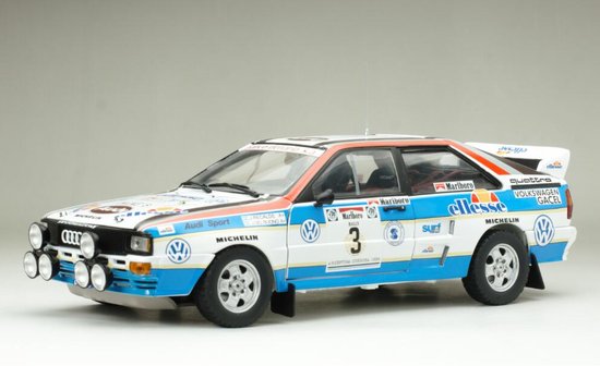 AUDI - QUATTRO A2 N 3 3rd RALLY ARGENTINA YPF 1984 J.RECALDE - J.DEL BUONO - WHITE BLUE RED