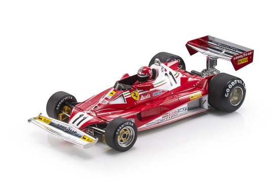 F1 312T2 SCUDERIA FERRARI SEFAC TEAM N 11 NIKI LAUDA 1977 WORLD CHAMPION - CON VETRINA