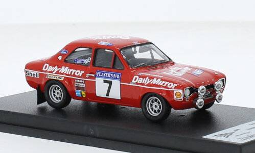 Miniature Ford Escort RS 1600 - Rallye Monte-Carlo 1972 - 1:43 Troféu - Jaune - NEUVE
