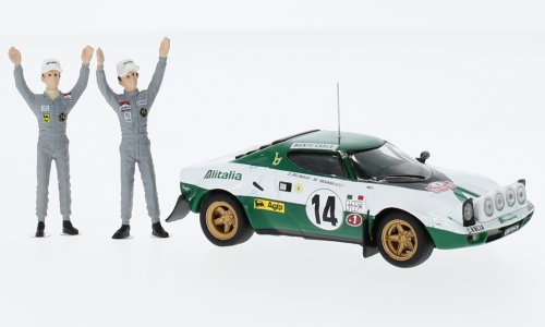 Lancia Stratos HF, No.14, Rally Monte Carlo , Winner Monte Carlo Series 1 with figurines 1975