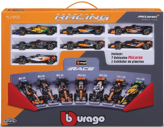 McLaren 7 Car Set: MCL36 + 2xMCL60 + MCL60 + MCL38