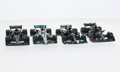 Mercedes set  2x W14, W13 a W12 TEAM MERCEDES-AMG Petronas Formula One