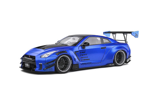 NISSAN GT-R (R35) W/ LIBERTY WALK BODY KIT 2.0 – MODRÁ METALIZA – 2020