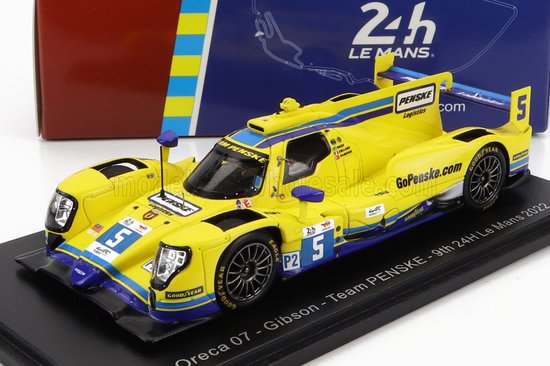 ORECA - GIBSON 07 GK428 4.2L V8 TEAM PENSKE N 5 24h LE MANS 2022 D.CAMERON - E.COLLARD - F.NASR - YELLOW