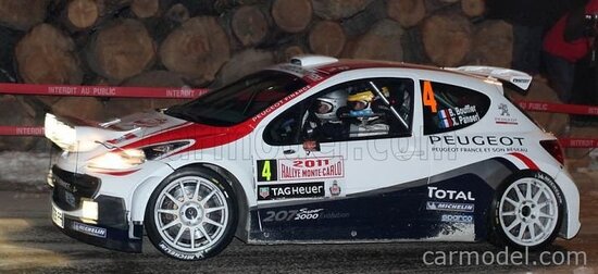 Peugeot 207 S2000, No.4, Rallye WM, Rallye Monte Carlo, B.Bouffier/X.Panseri, 2011