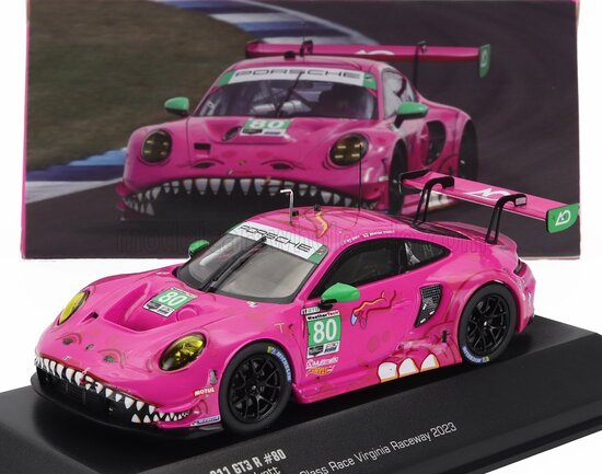 PORSCHE 911 992 GT3 R TEAM AO RACING N 80 IMSA USA GTD CLASS RACE VIRGINIA RECEWAY 2023