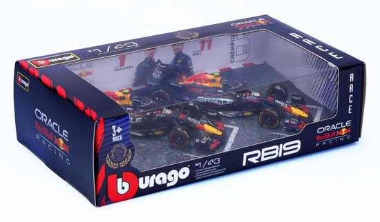 Set F1 RB19 Verstappen #1 & Perez #11 World Champion 2023 