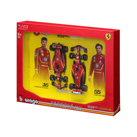 SET F1 FERRARI 2x SF-24 Tím SCUDERIA N.16 sezóna 2024