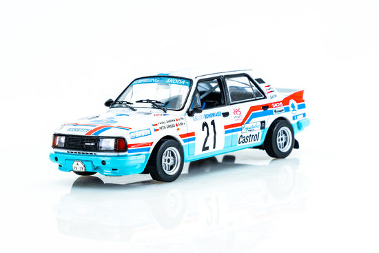 Skoda 130LR, No.21, Rally Bohemia, P.Sibera/P.Gross, 1988