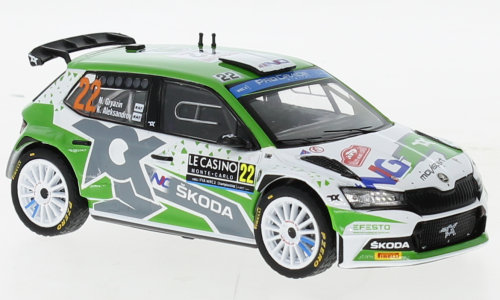 Škoda Fabia Rally2 EVO No.22 Rally Monte Carlo 2022