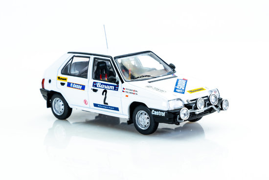 Skoda Favorit 136L, No.2, Rallye Valsská Zima, P.Sibera/P.Gross, 1989